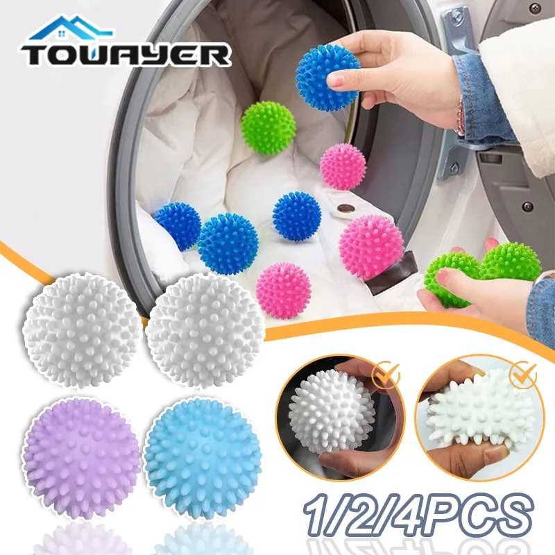 ⓛMini Dryer Ball Reusable PVC Laundry Balls Drying Fabric Softener Ball