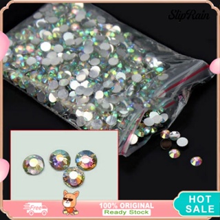 Cabochon Crystals For Crafts DIY 3d Nail Art Parts Glitter Gems Diamonds  Stone Oval Strass White Non Hot Glass Rhinestones
