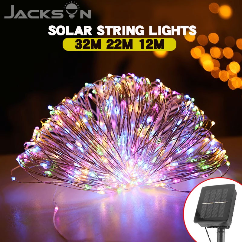 32M Solar String Lights Fairy Light Christmas Lights Outdoor Waterproof ...