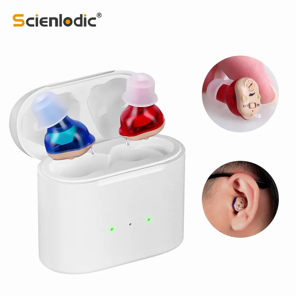 Elderly Hearing Aid Rechargeable ITE Deaf The Listening Device Mini