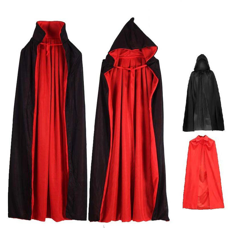 Halloween Cos Vampire Cloak Hooded Cape Devil Cosplay Costume Witch