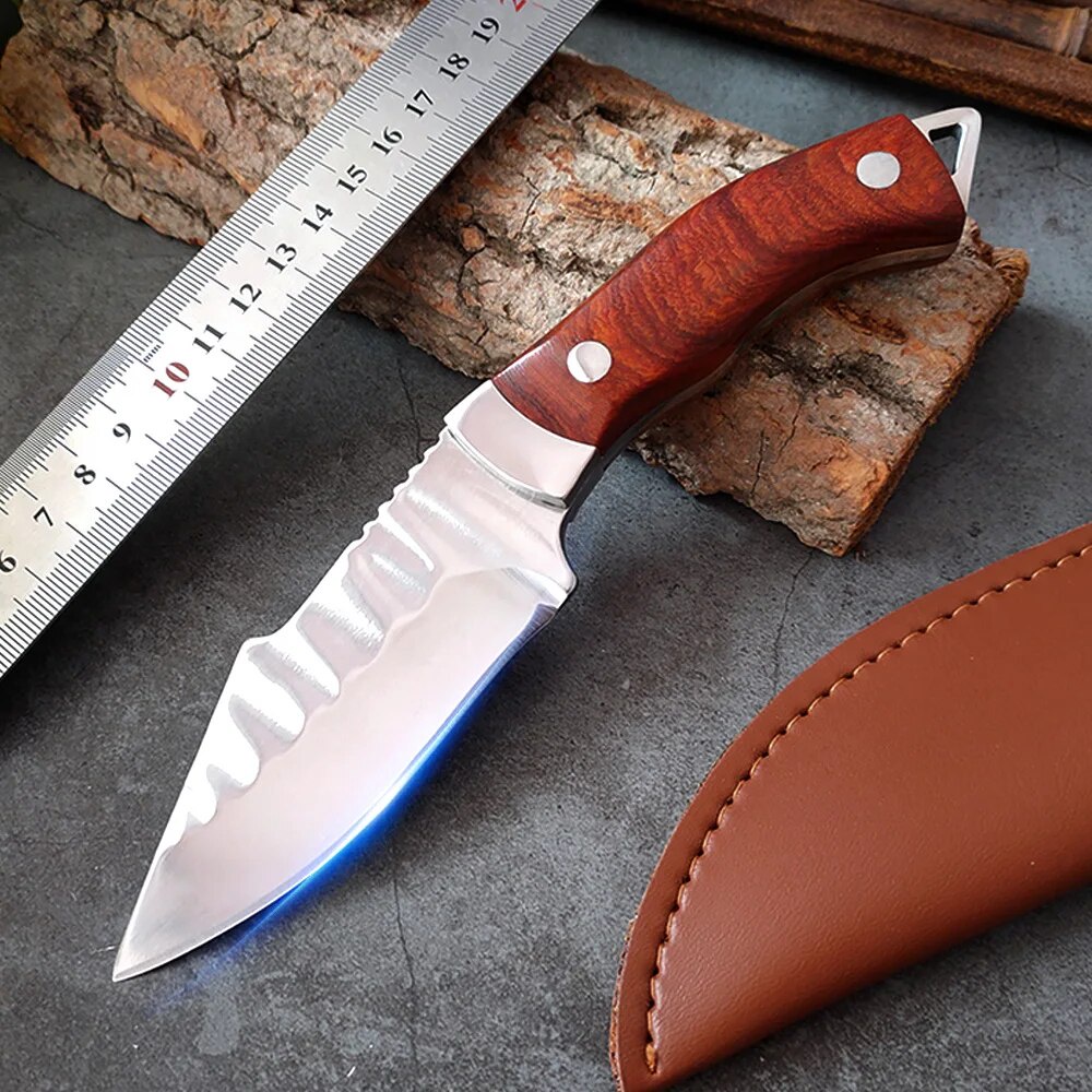 Fishing Hunting Knife Full Tang Meat Cleaver Butcher Fruit