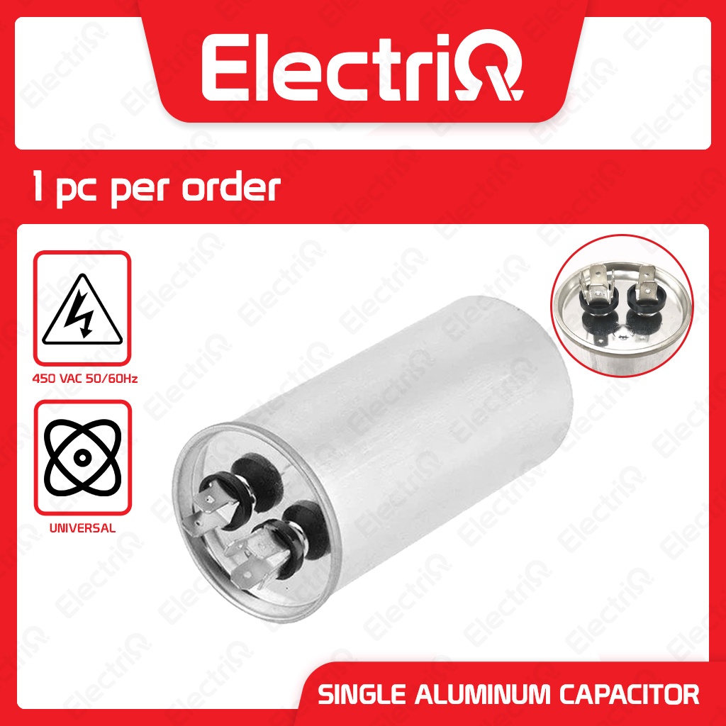 Electriq CBB65 Aluminum 450VAC Rated Motor Run Capacitor for Electric