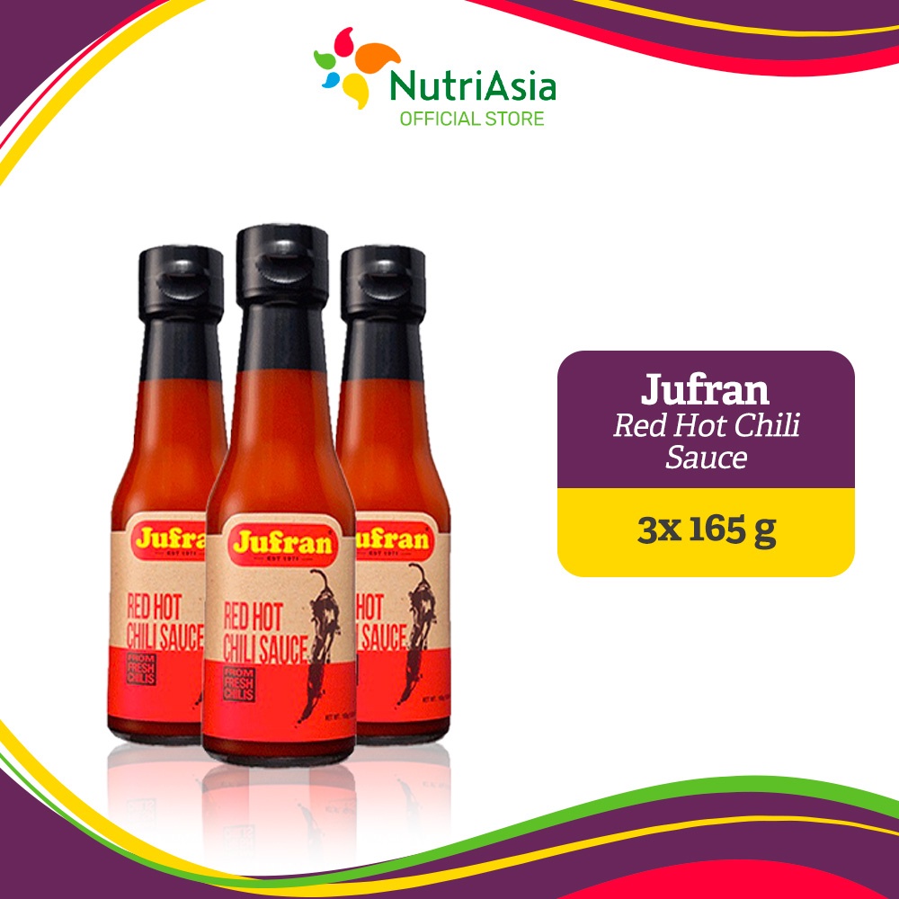 Jufran Red Hot Chili Sauce 165 g Bundle of 3 Shopee Philippines