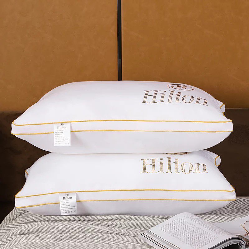 ☽Hilton Original Double line feather like Pillow 100 Original 5 Star
