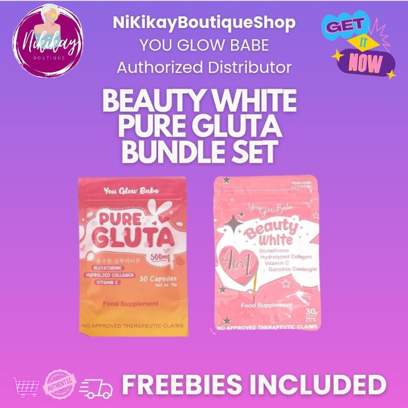 You Glow Babe Bestseller Beauty White Capsules | Pure Gluta Glutathione ...