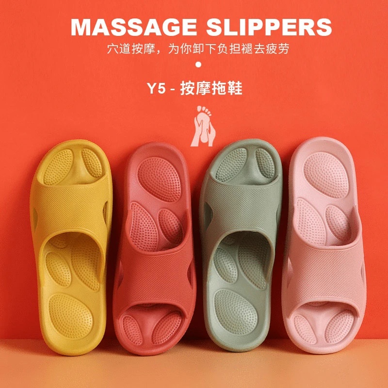 【Bathroom slippers women massage antibacterial deodorant antiskid