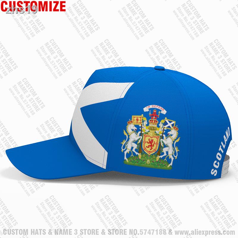 Scotland Baseball Caps 3d Custom Made Name Number Team Logo Scottish