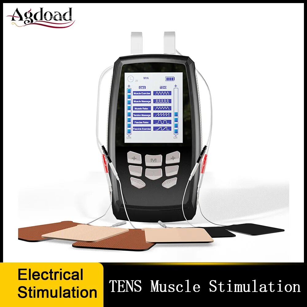 12 Modes Electric Tens Relax Muscle Stimulator EMS Acupuncture Body