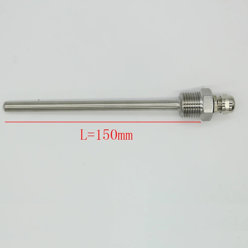 Thermowell Length 150mm thread 1/2" (DN15) stainless steel 304 Good