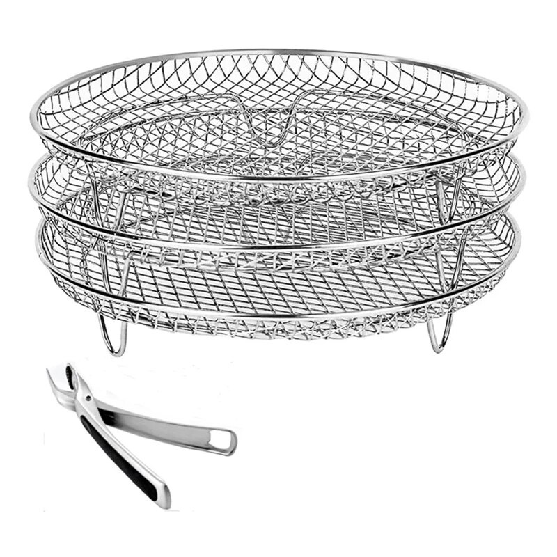 00w Air Fryer Accessories Air Fryer Rack Stainless Steel Three