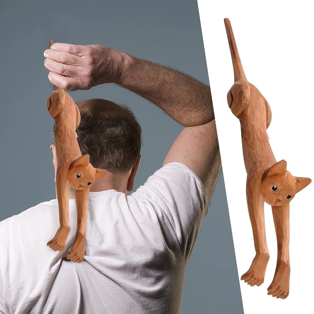 ♥Interesting Cat Back Scratcher Back Massager Body Scratching Stick