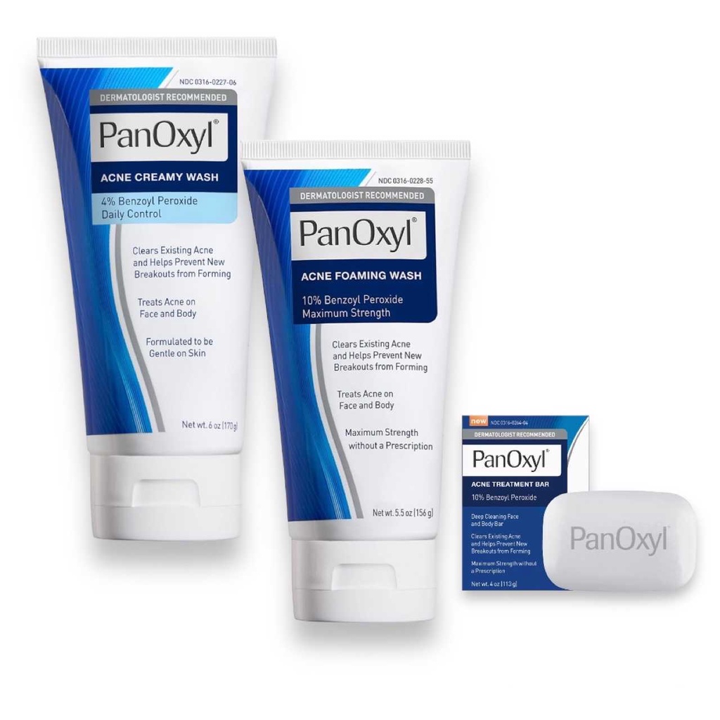 PanOxyl Acne Facial Wash with Benzoyl Peroxide (10 and 4 Maximum