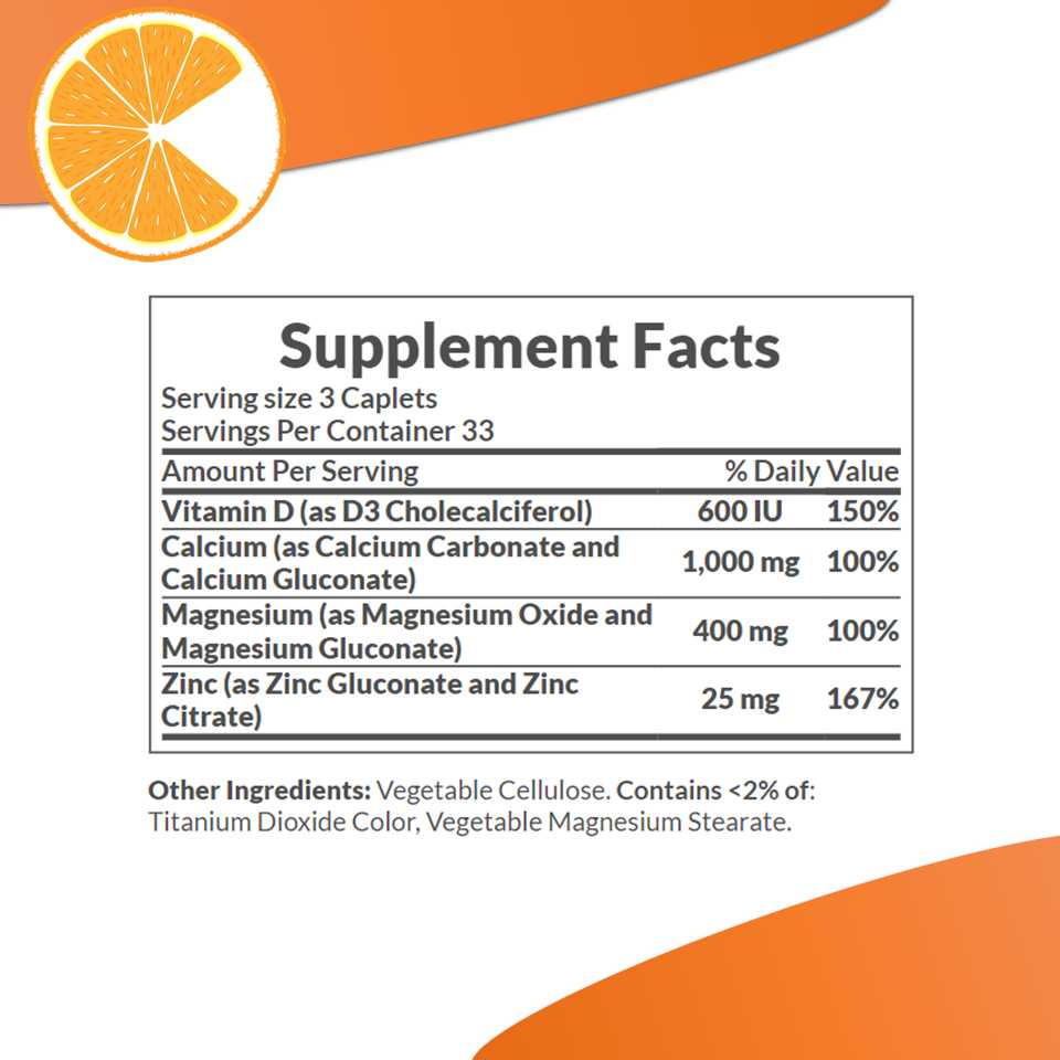 Nature's Bounty Calcium Magnesium Zinc + D3 100 Caplets Shopee