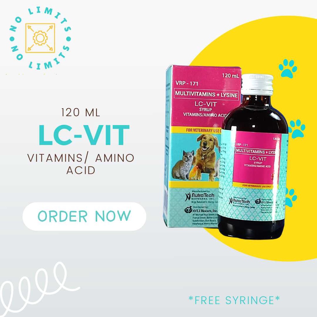 LC VIT Appetite Booster Vitamins for Dogs and Cats 120ml Shopee