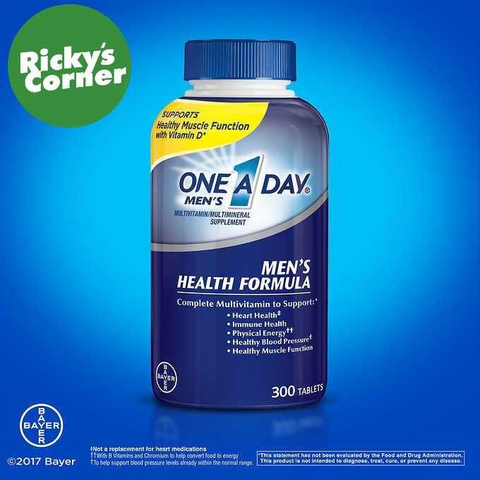 One A Day Multivitamins For Men 300 tablets Shopee Philippines