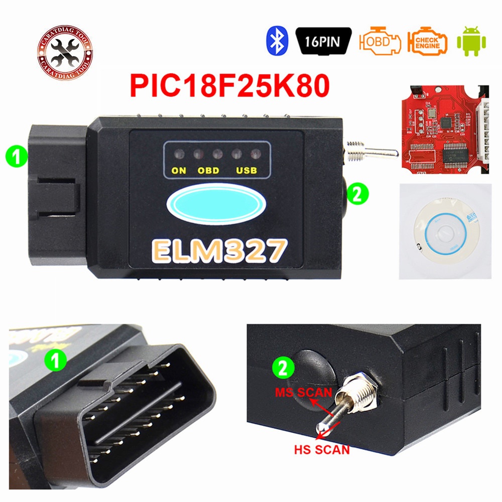 【2021 New Version ELM327 USB FTDI with Switch code Scanner HS CAN and ...