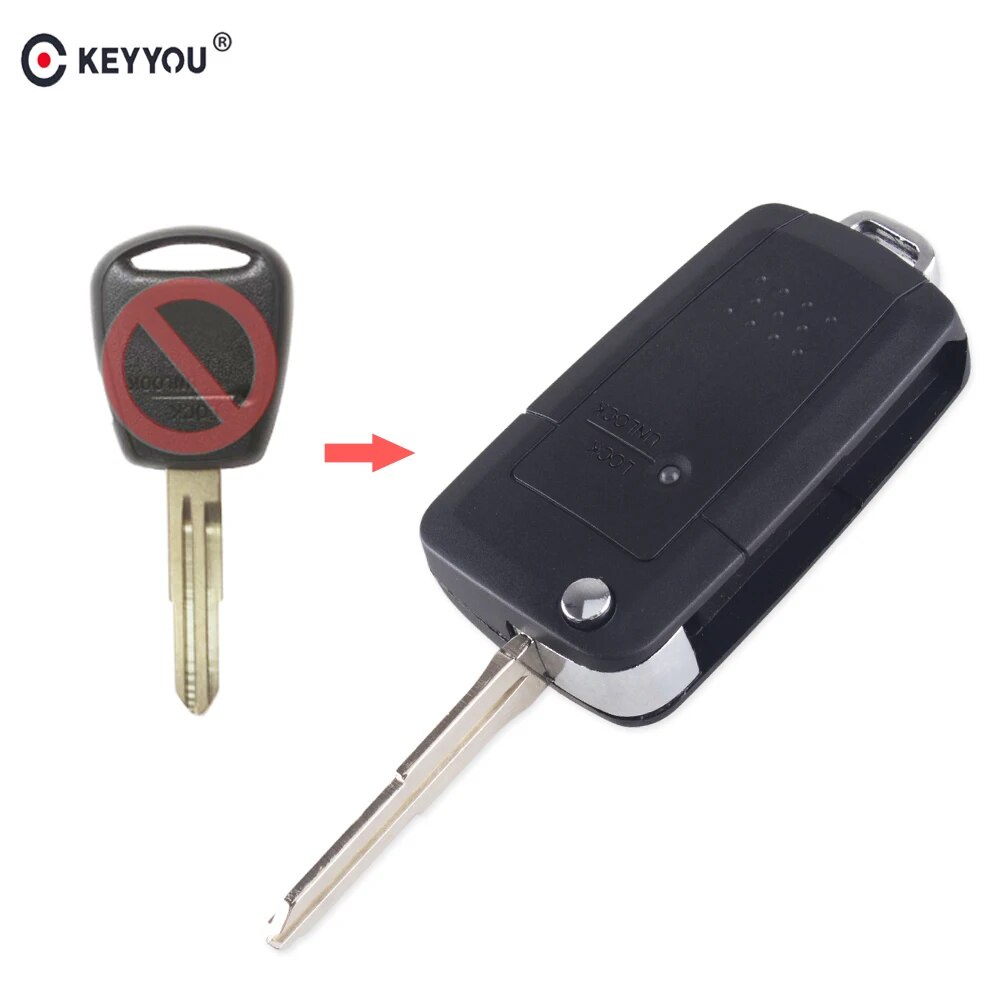 KEYYOU Key Shell 1 Buttons For Hyundai H1 Getz Accent Kia Rio Picanto ...