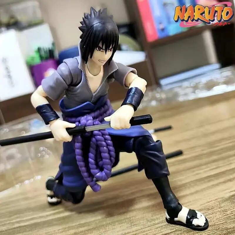 Bandai Figure Naruto Anime Figures SHF Sasuke Uchiha He Who Bears All ...