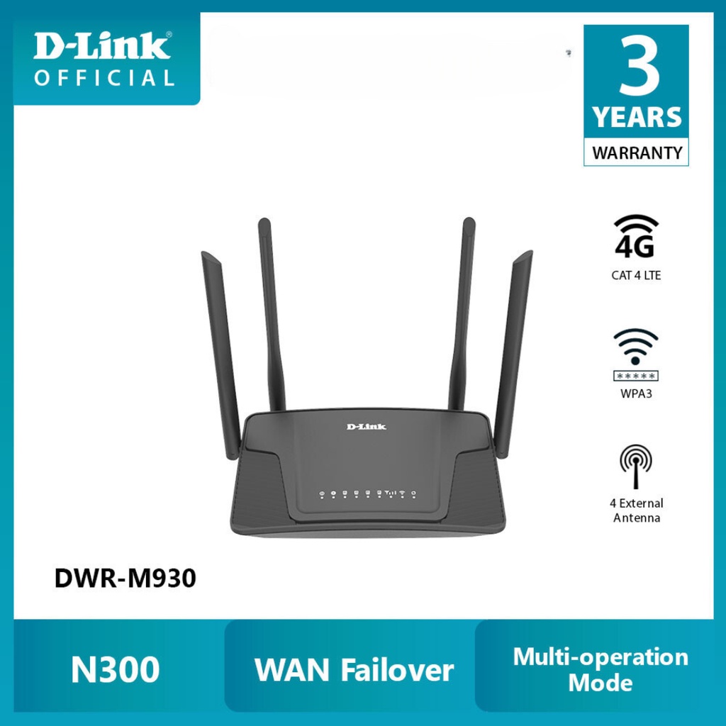 D Link Dwr M N G Lte Router In Built Vpn Client For Secure Connection And Wan Failover