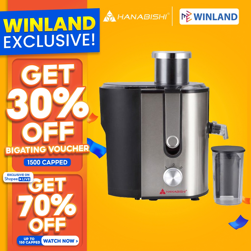 [4771]HANABISHI by Winland Juice Extractor 1.2 liter pulp container