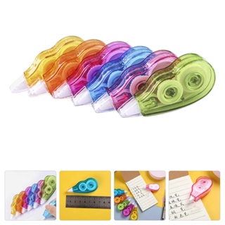 6Pcs correction tape white eraser correction pen wipe out tape ink  corrector tape Aesthetic out tape Cute correction roller tape roller liquid