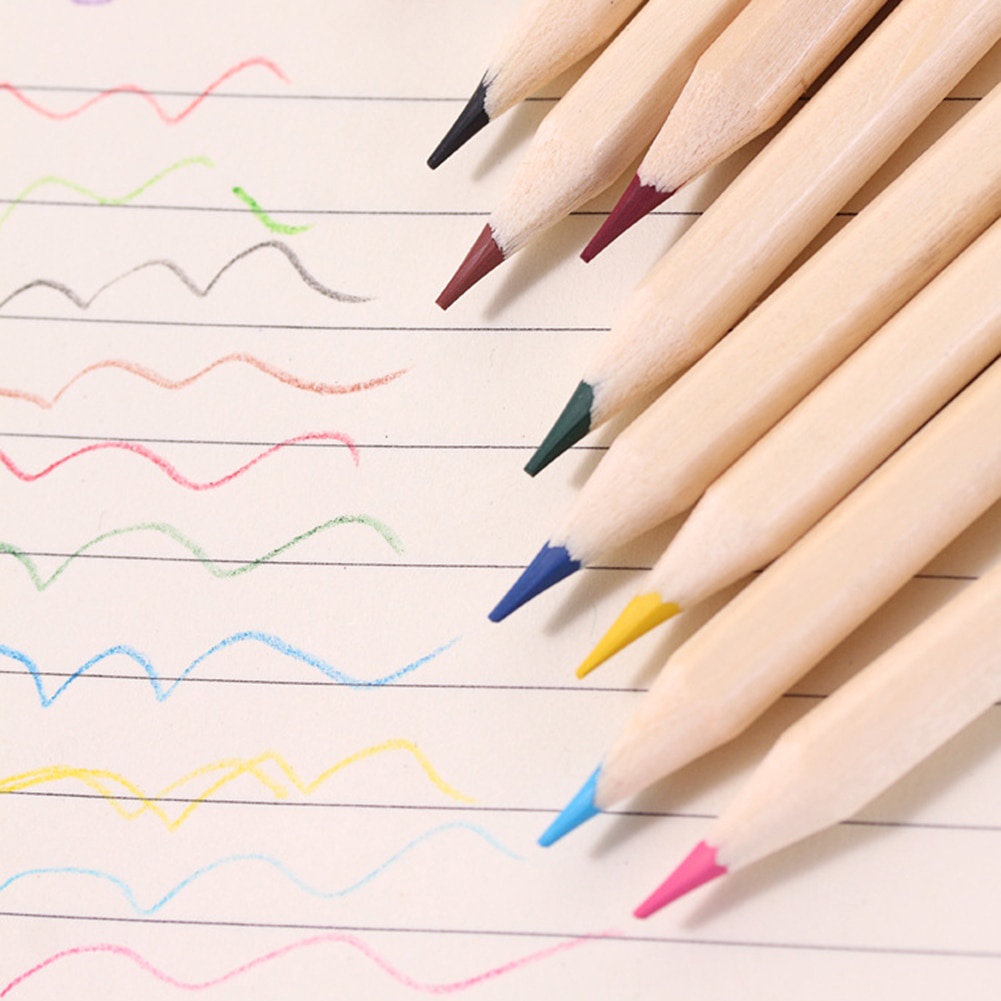 12 Colors Student Artist Painting Drawing Pencils Pen School Office ...