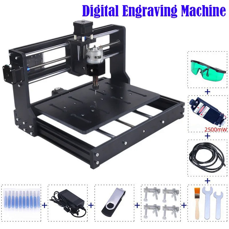 Grbl Cnc Engraving Machine Diy Laser Small Offline Control Cnc3 Axis