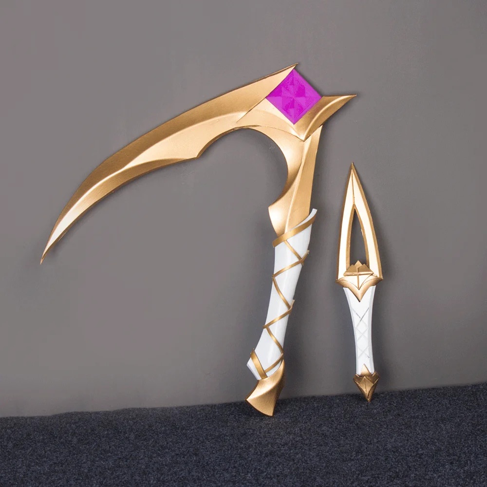 LOL KDA Akali Sword Weapons Cosplay Costume Props Accessories Sickle ...