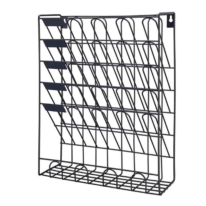78v 6 Tier Wall Mounted File Holder Metal Hanging Vertical Document