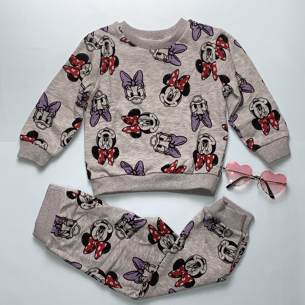 Gray Disney, Disney Minnie Mouse & Daisy Duck, 2PC Tracksuit Set ...