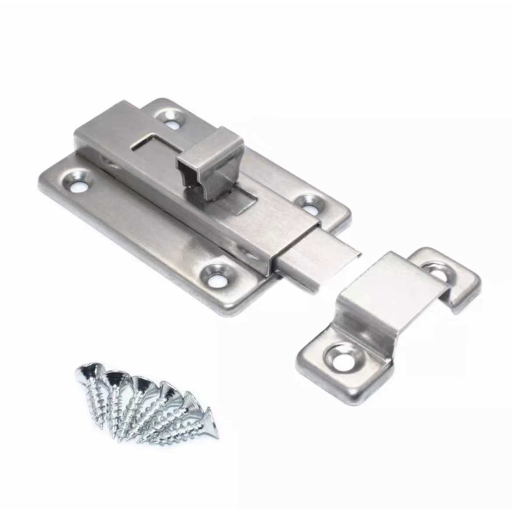 Jazzstone Square Bolt Slug Stainless Steel Security Safety Door Slide ...