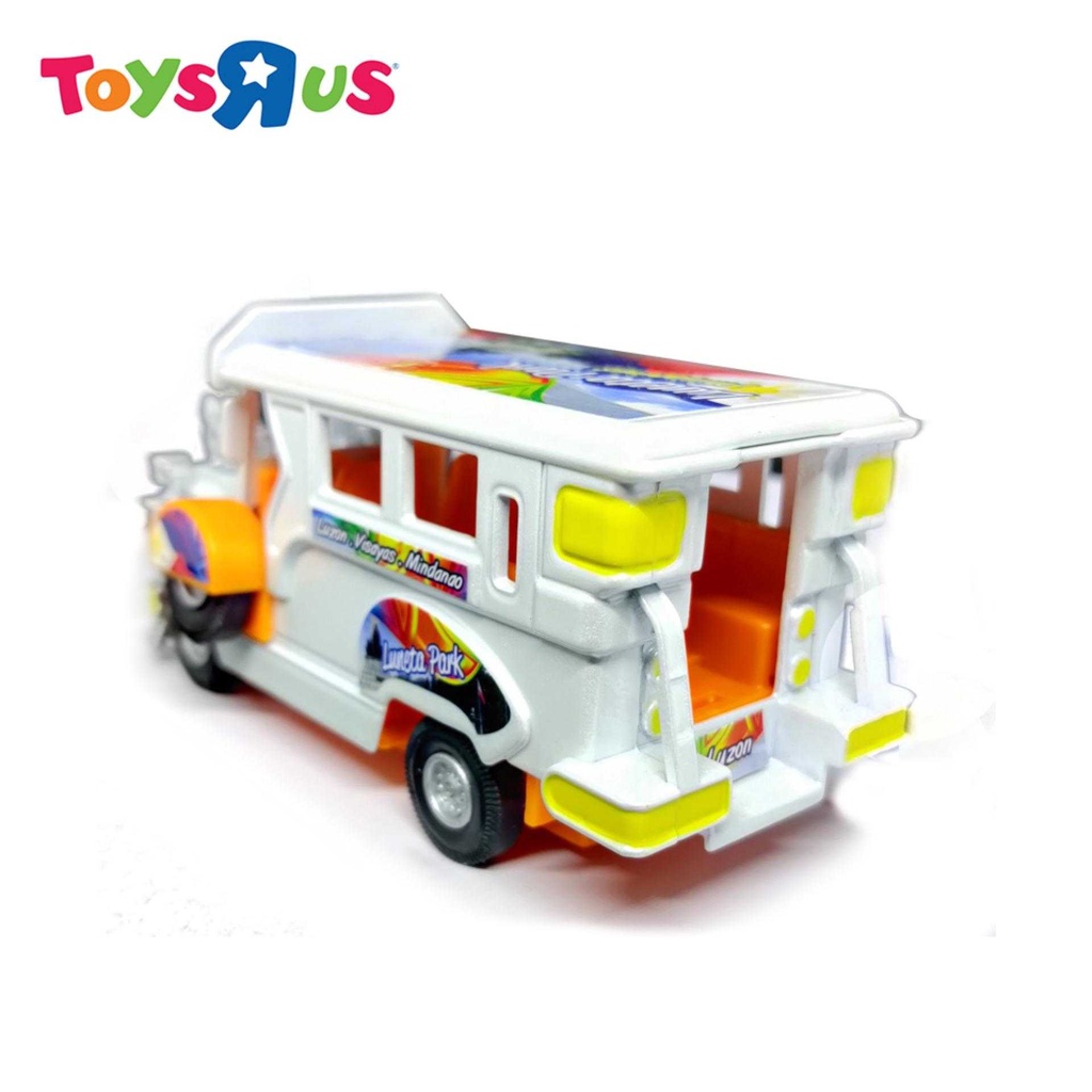 Philippine Jeepney 5 inch Diecast Pull Back Action Vehicle (White