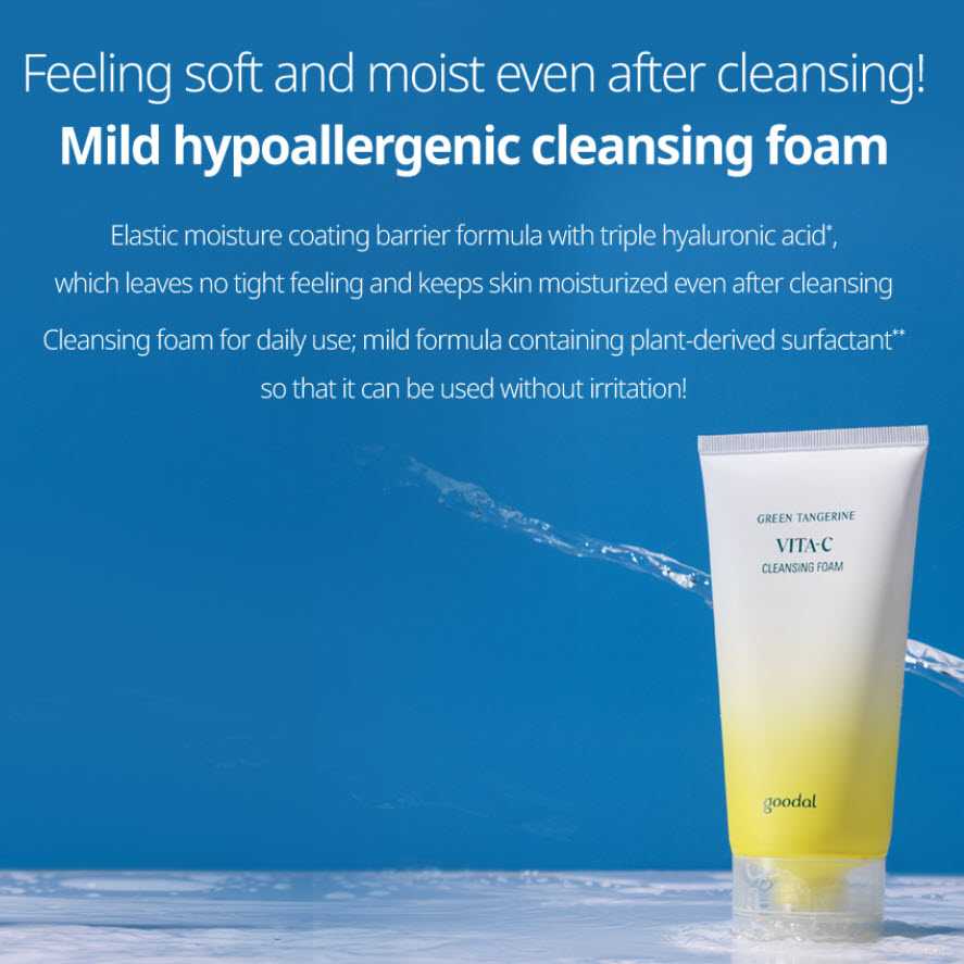 Goodal Green Tangerine Vita C Cleansing Foam 150ml Shopee Philippines