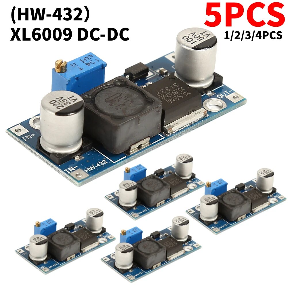 2 Modules Boosters XL6009 DC-DC 4.5-32V Vers 5-35V Réglables - Pour Alimentation DIY Et Projets électroniques