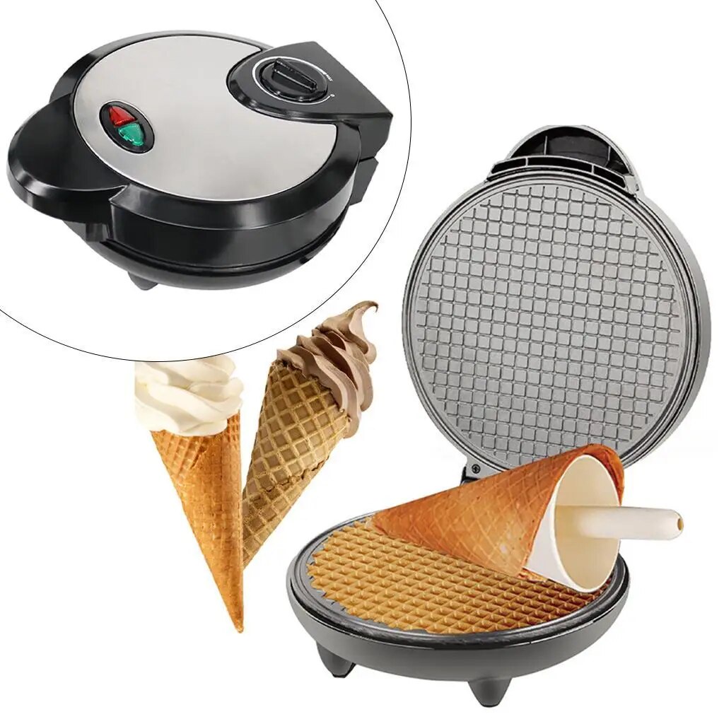 Electric Crispy Egg Roll Maker Sandwich Waffle Ice Cream Cone Maker ...