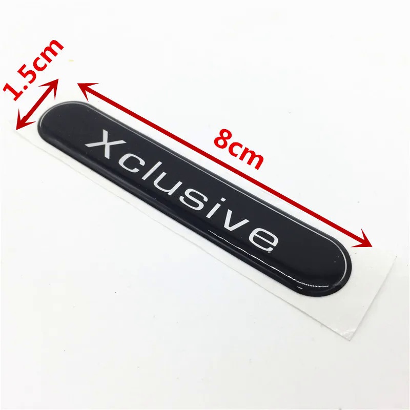 Car Accessories Xclusive Emblem Sticker Badge Mirror Decal Logo For