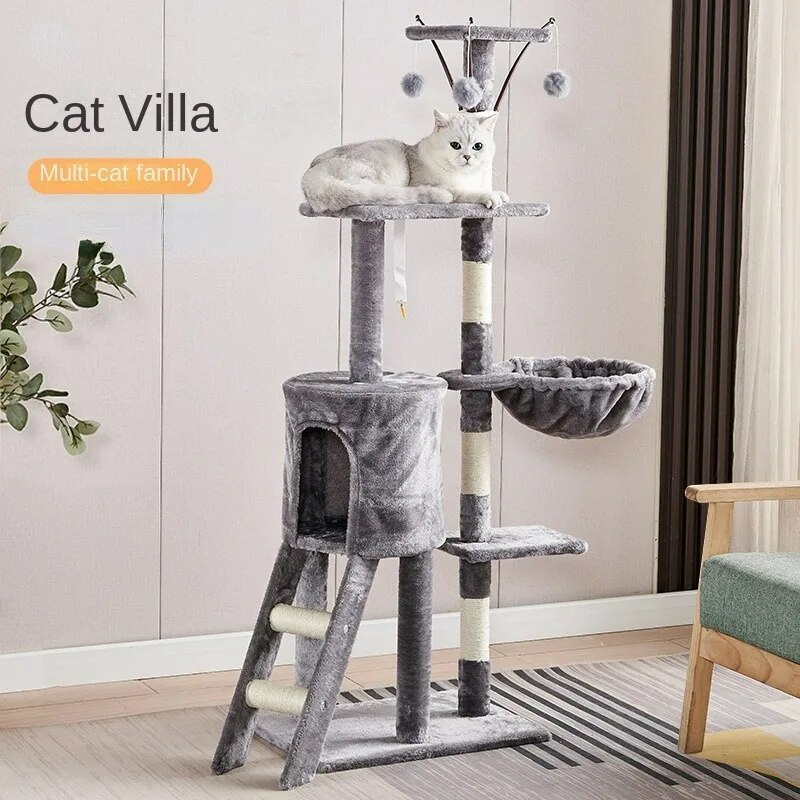 ️Mediumsized Cat Climbing Frame Cat Claw Tree One Piece Deluxe Cat