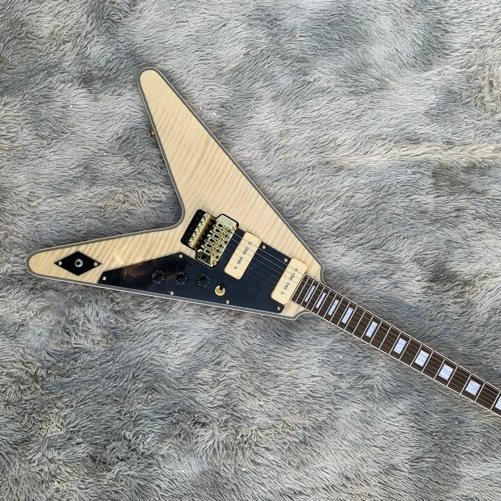 In Stock Exclusive Randy Rhoads RR 1 Black Pinstripe natural Flying V ...