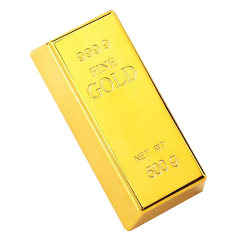 89x Gold Bar Brick Bars Pirate Bullion Shui Feng Fake Real Ornament ...