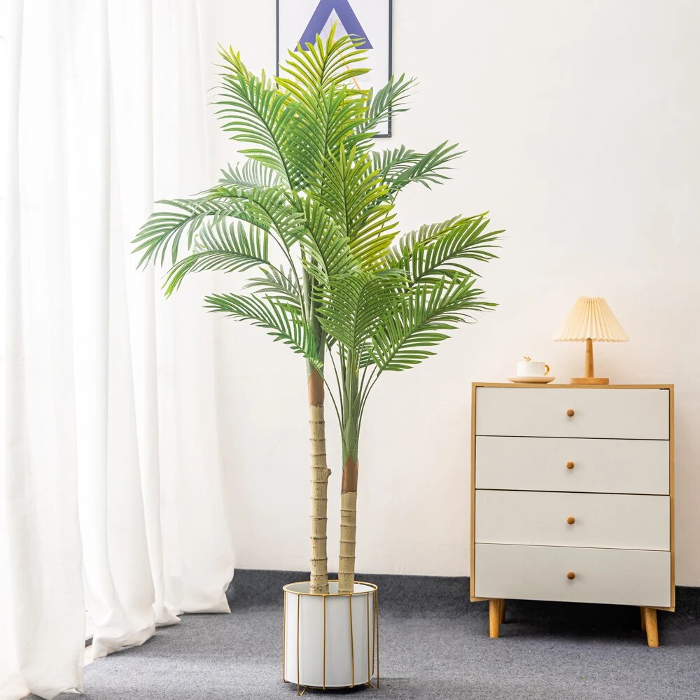 62R 160cm Tropical Plant Large Artificial Palm Tree Potted Fake Coconut