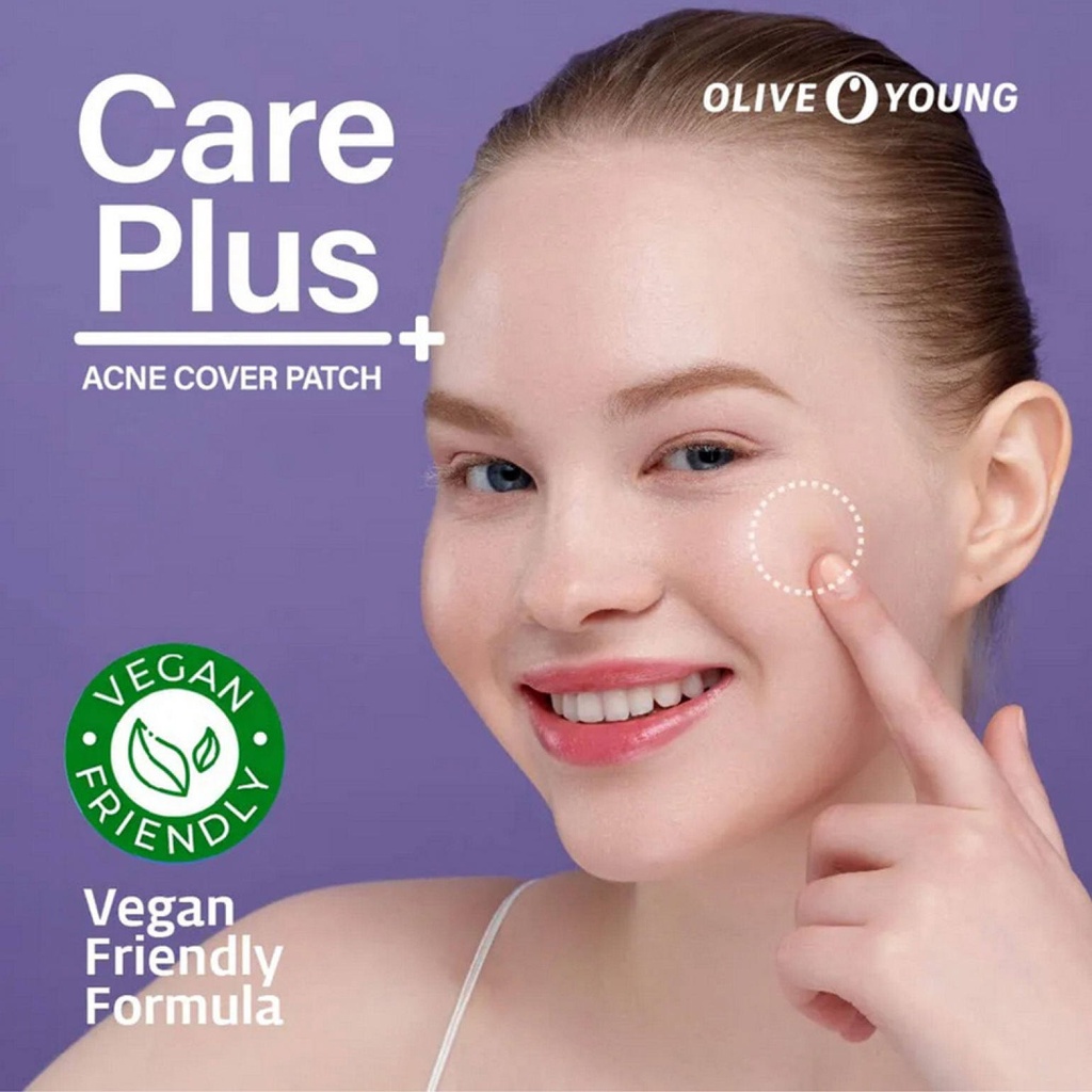 Olive Young Careplus Pimple Acne Patch (102pcs), Cover,Clean,Cure Care Plus Spot Hydrocolloid