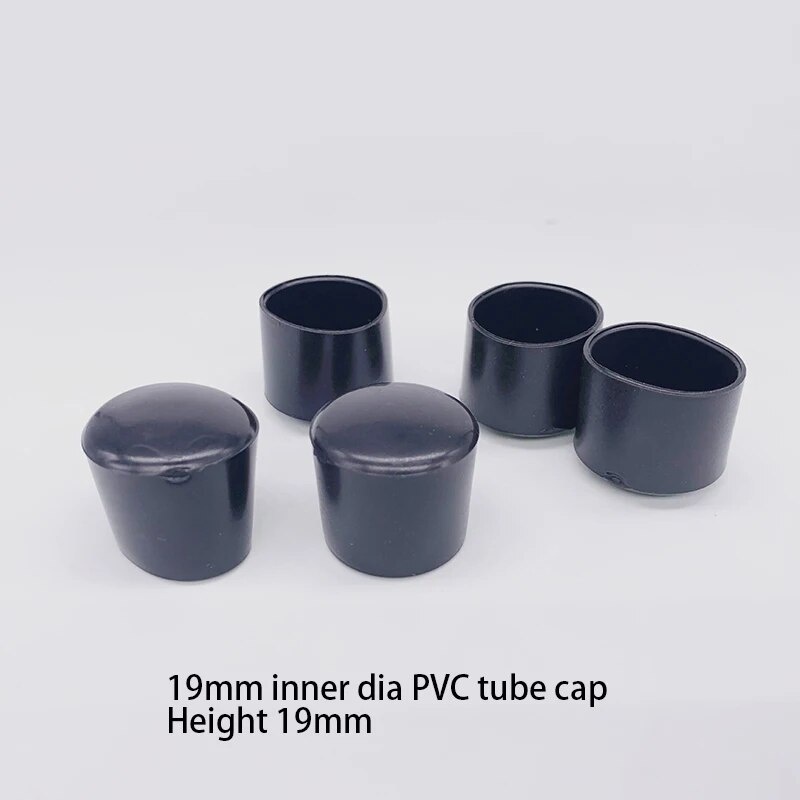 Inner 19mm PVC plastic furniture tube cap cover pad ends ending pipe ...