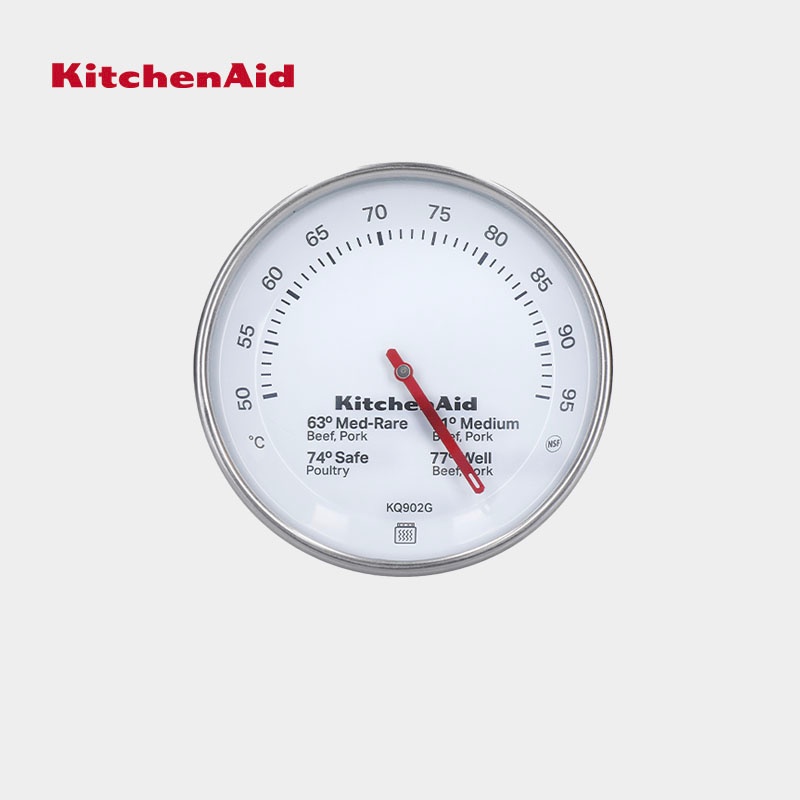 KitchenAid Stainless Steel Leave In Meat Thermometer Probe Silver
