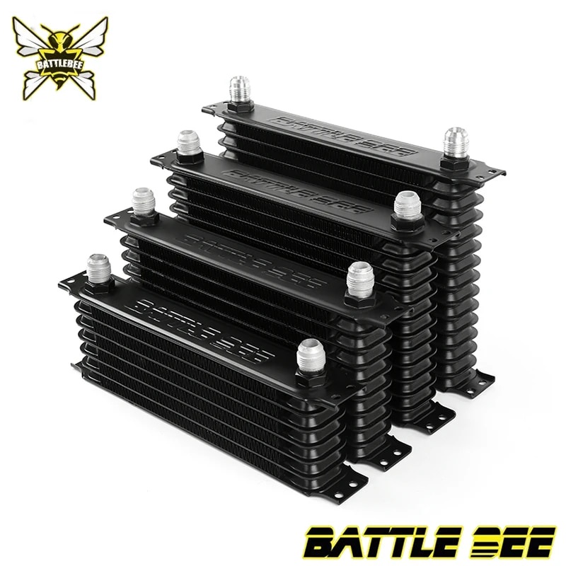 Battle Bee 7/10/13/15 Rows Japanese Type AN10 Aluminum Radiator Car ...