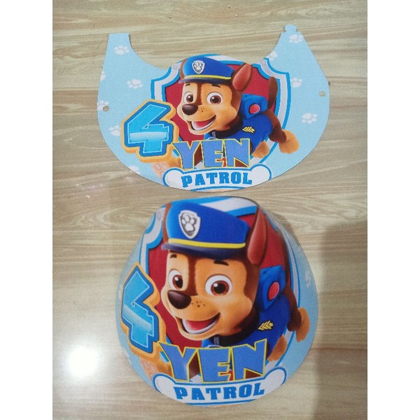 Customize Birthday Party Hats Paw Patrol Chase (10pcs) Shopee Philippines