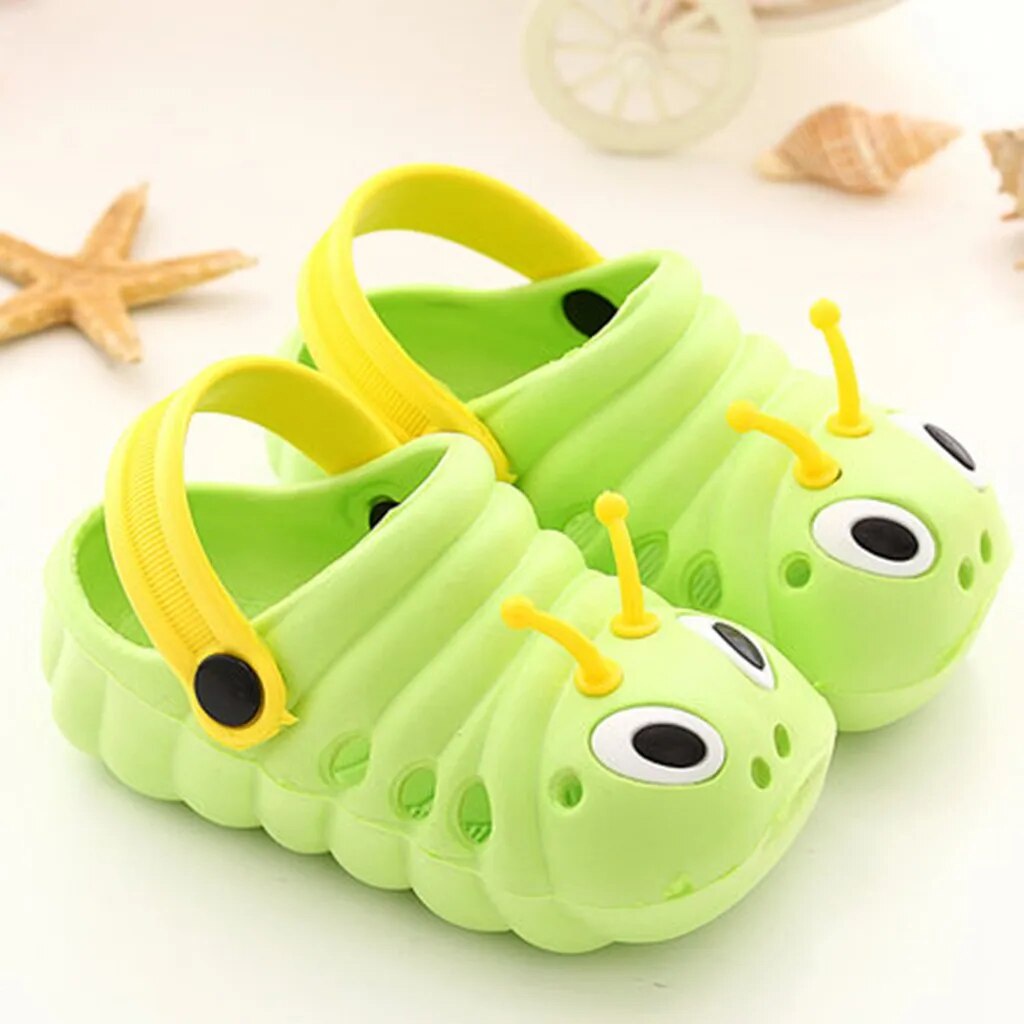 92F Children Garden Shoes Cute Cartoon Caterpillar Beach Sandals Babies ...