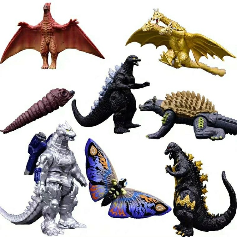 16k 8pcs/set Anime Godzilla King Of The Monsters Dinosauria Godzilla ...