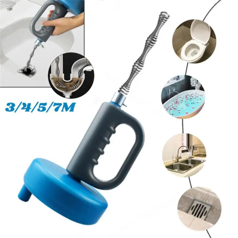 942 Drain Unblocker Flexible Rod Auger Snake Rod Kitchen Toilet Sewer ...