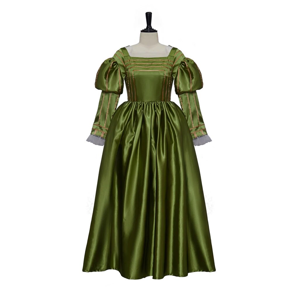 23s Cosplaydiy Elizabeth Tudor Queen Green Renaissance Dress Period